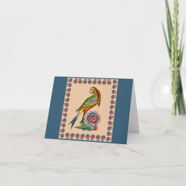 human bird note card (Front)