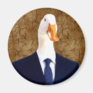 Human Body in suits with Goose Head Magnet