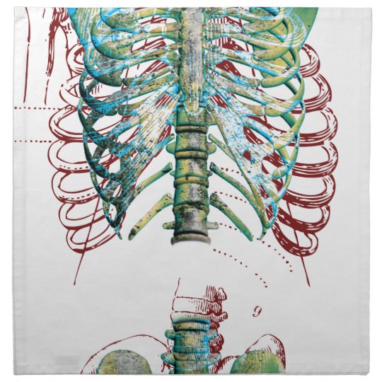 Human Body Rib Cage Napkin
