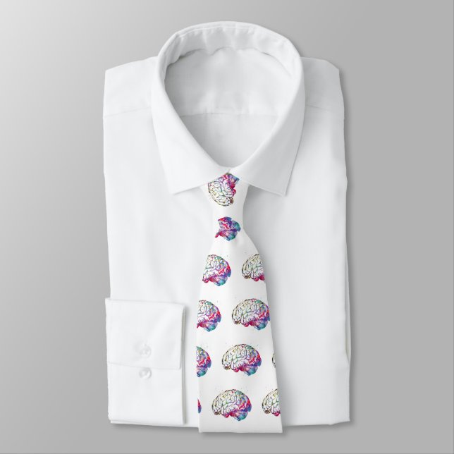 Human Brain Tie (Tied)