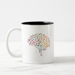 Human brain Two-Tone coffee mug