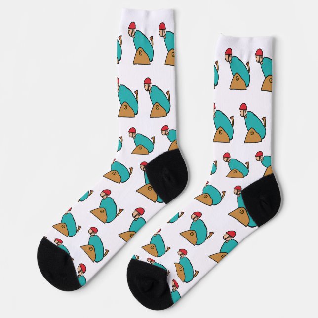 Human Cannonball Socks (Left)
