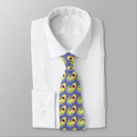 Human Cell Drawing Tie Purple