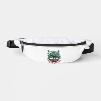 Human Costume Dinosaur Christmas Santa Hat Pine Tr Fanny Pack