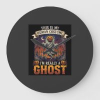 Human Costume Ghost Pumpkin Head Graveyard Spider 