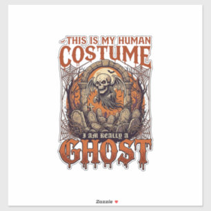 Human Costume Ghost Skeleton Graveyard Moon Hallow