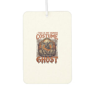 Human Costume Ghost Skeleton Graveyard Moon Hallow Air Freshener