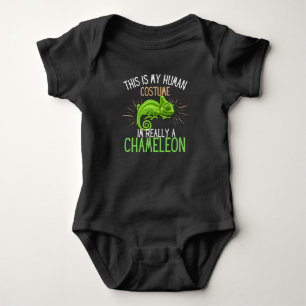 Human Costume Im Really A Chameleon fun Baby Bodysuit