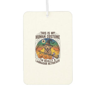 Human Costume Labrador Retriever Halloween Witch H Air Freshener