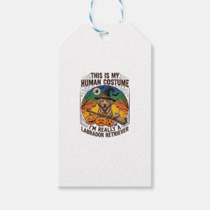 Human Costume Labrador Retriever Halloween Witch H Gift Tags