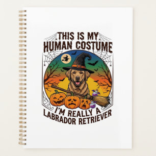 Human Costume Labrador Retriever Halloween Witch H Planner