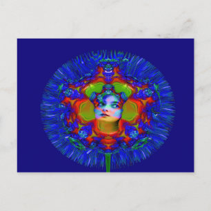 Human Dandelion Postcard