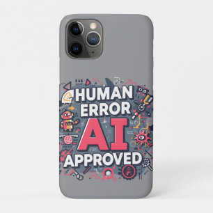 Human Error AI Approved Digital Art iPhone 11 Pro Case