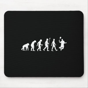 Human Evolution , Badminton Player Version Mouse Pad