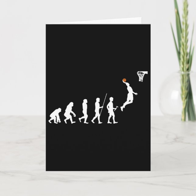 Human Evolution Bysketbyll  Card (Front)