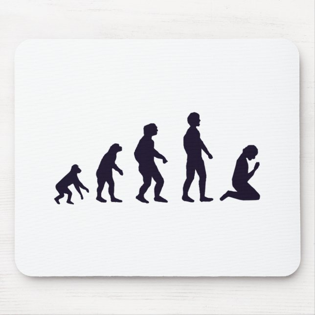 HUMAN EVOLUTION, figures, gifts Mouse Pad (Front)