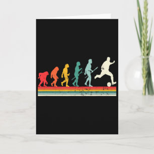 Human Evolution Football Soccer Sport Vintage Foo Card