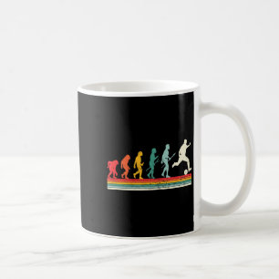 Human Evolution Football Soccer Sport Vintage Foo Coffee Mug