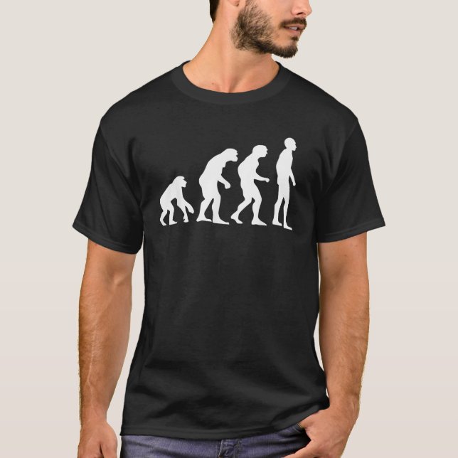 Human Evolution Science Lovers Scientists Cute  T-Shirt (Front)