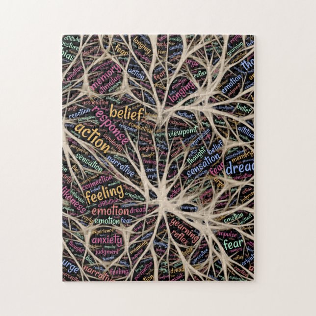 Human Experience Inspirational Word Art     Jigsaw Puzzle (Vertical)