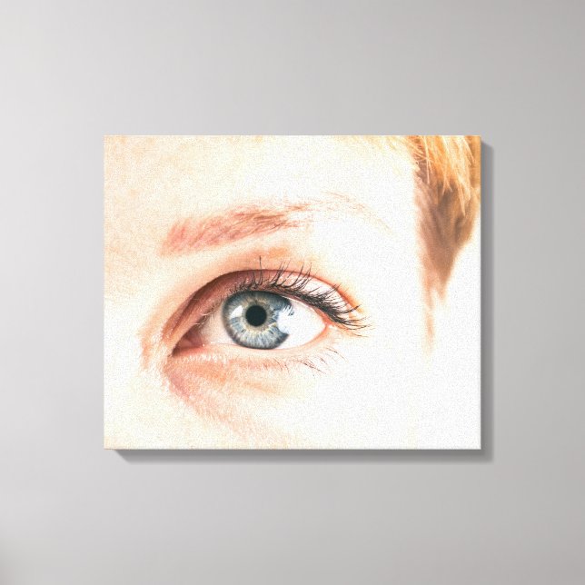 Human eye closeup canvas print (Front)