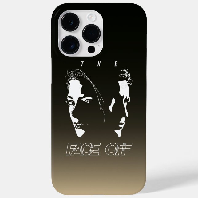 Human Face-off Silhouette Art | Case-Mate iPhone Case (Back)