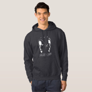 Human Face-off Silhouette Art   Men Hoodie