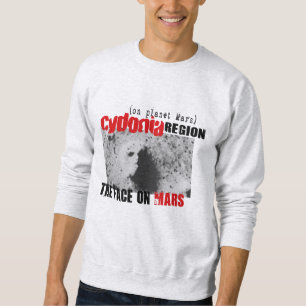 Human Face on Planet Mars Sweatshirt