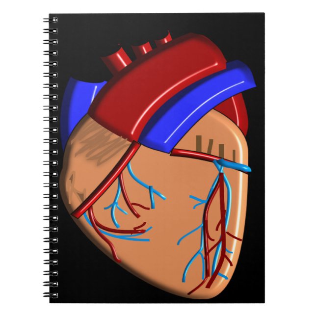 Human Heart iPhone and Electronics Cases Notebook (Front)