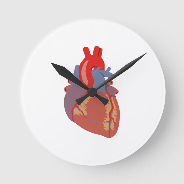 HUMAN HEART ROUND CLOCK (Front)