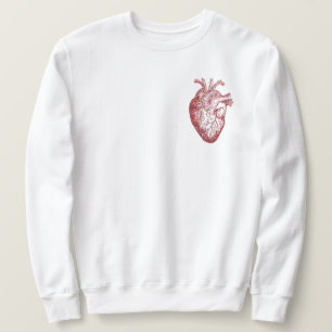 Human Heart Sweatshirt - Unique anatomical heart