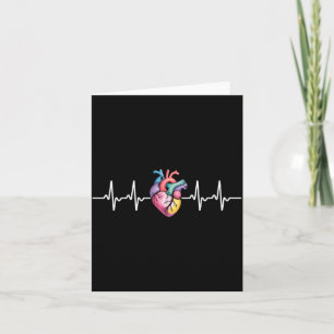Human Heartbeat Ecg Cardiology Anatomical Medical Card