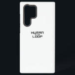Human in the Loop Minimalist Technical  Samsung Galaxy Case<br><div class="desc">Structural integrity for your primary tool. Durable protection with sharp blocky text on a clean background,  designed for a modern and industrial tech aesthetic.</div>