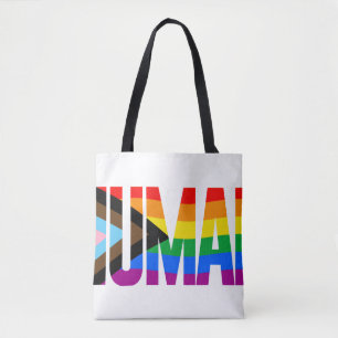 Human Inclusivity Pride Flag Tote Bag