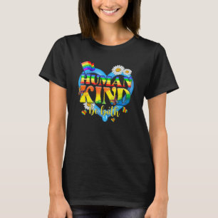Human Kind Be Both LGBTQ Ally Pride Rainbow Kindne T-Shirt