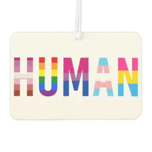HUMAN LGBT Flag Gay Pride Month Transgender Air Freshener