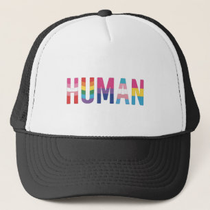 HUMAN LGBT Flag Gay Pride Month Transgender  Trucker Hat