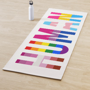 HUMAN LGBT Flag Gay Pride Month Transgender Yoga Mat