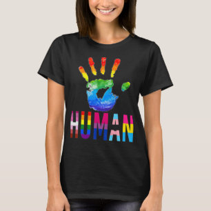 Human Lgbt Q Pride Flag Gay Bi Intersexual Trans P T-Shirt