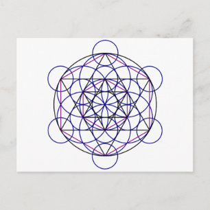 Human Merkaba Energy Field from our 7 Chakras Postcard