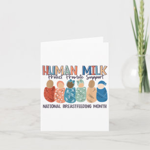 Human Milk Moms Milk S National Breastfeeding Mont Card