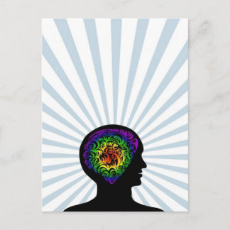 human mind postcard