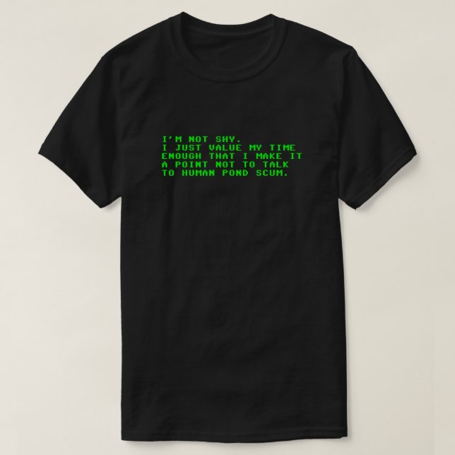 Human Pond Scum T-Shirt (Design Front)