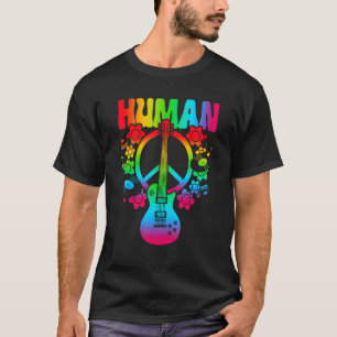 HUMAN Rainbow LGBT Flag Gay Pride Month Lesbian 9 T-Shirt