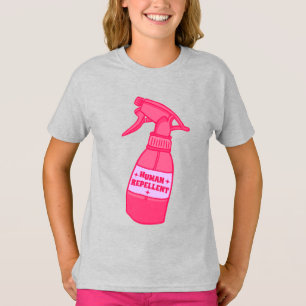 Human Repellent Spray Bottle Sassy Humour T-Shirt