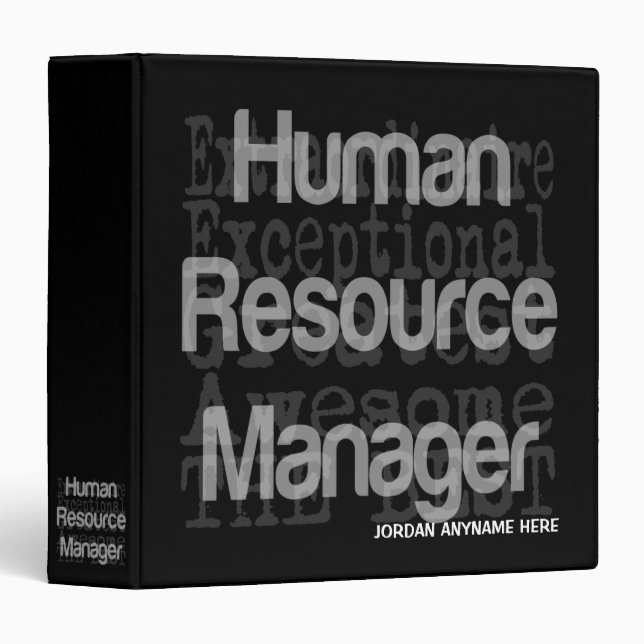 Human Resource Manager Extraordinaire CUSTOM Binder (Front/Spine)