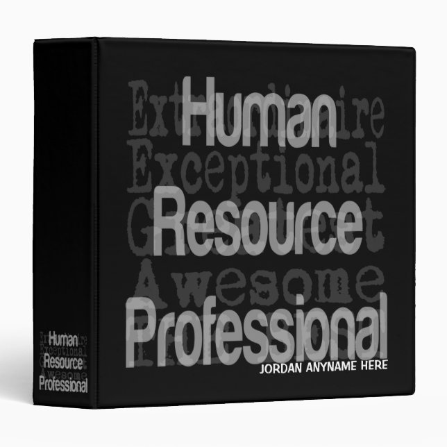 Human Resource Professional Extraordinaire CUSTOM Binder (Front/Spine)