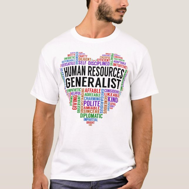 Human Resources Generalist Heart T-Shirt (Front)