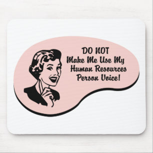 Human Resources Person Voice Mouse Pad