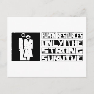 Human Resources Survive Postcard
